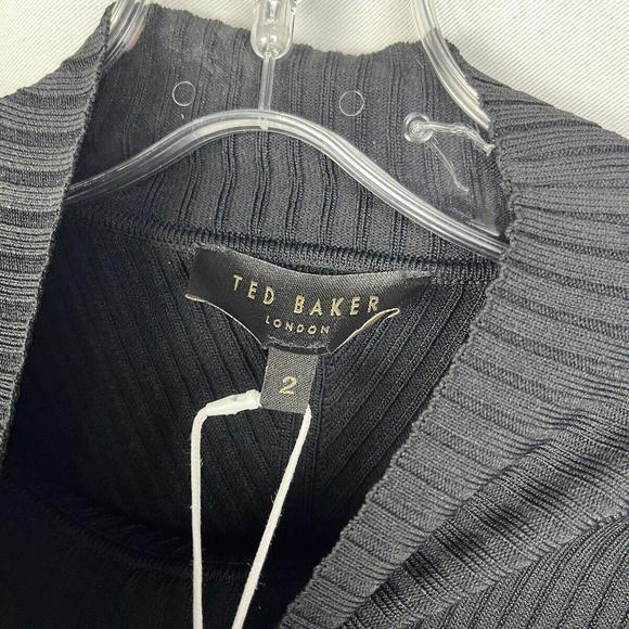 Ted Baker Taralyn High Neck Sweater Knit Black Size 2 Ted, 6 US - Picture 4 of 6